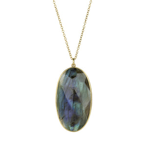 Lola Brooks Large Oval Labradorite Necklace  | Quadrum Gallery