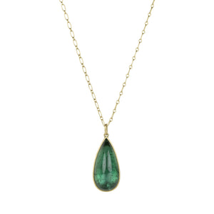 Lola Brooks Blue Green Tourmaline Teardrop Necklace  | Quadrum Gallery