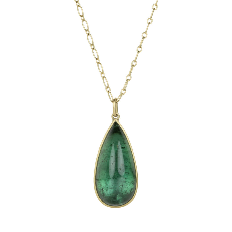 Lola Brooks Blue Green Tourmaline Teardrop Necklace  | Quadrum Gallery