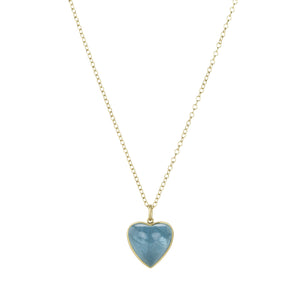 Lola Brooks Aquamarine Sweetheart Pendant Necklace  | Quadrum Gallery