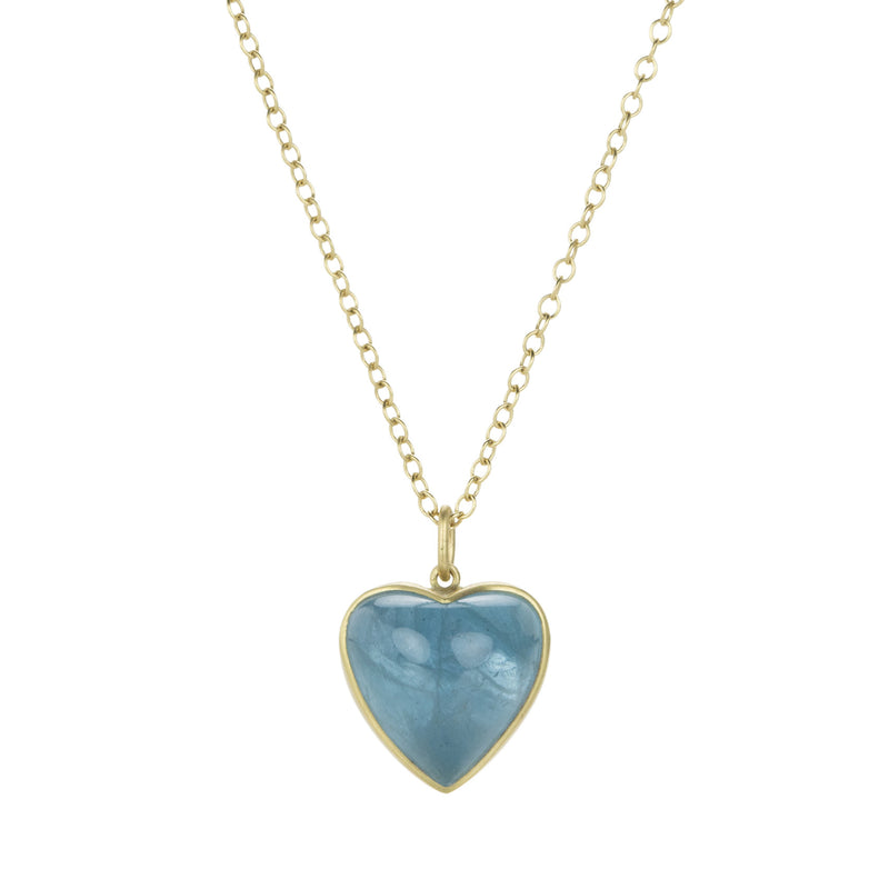 Lola Brooks Aquamarine Sweetheart Pendant Necklace  | Quadrum Gallery