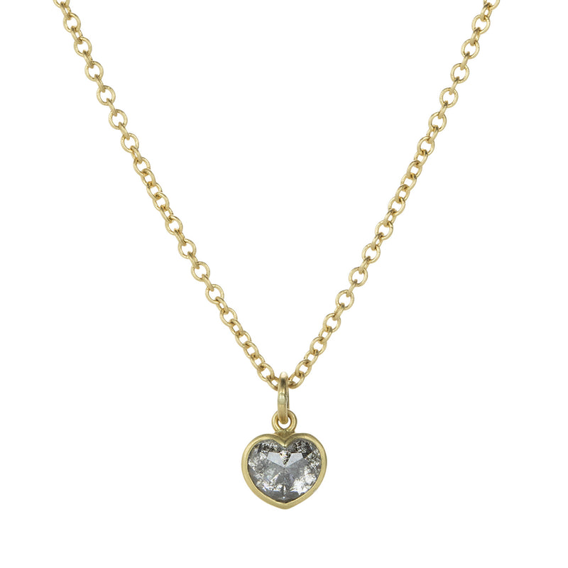 Lola Brooks Peppery Diamond Sweetheart Necklace  | Quadrum Gallery