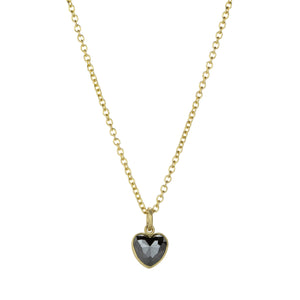 Lola Brooks Black Diamond Sweetheart Necklace  | Quadrum Gallery