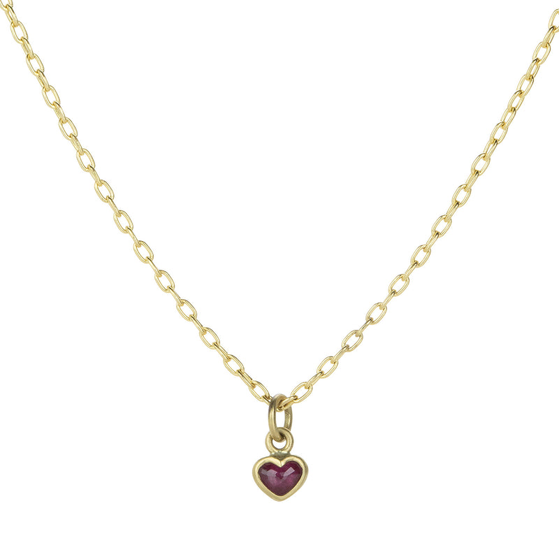 Lola Brooks Teeny Ruby Sweetheart Necklace  | Quadrum Gallery