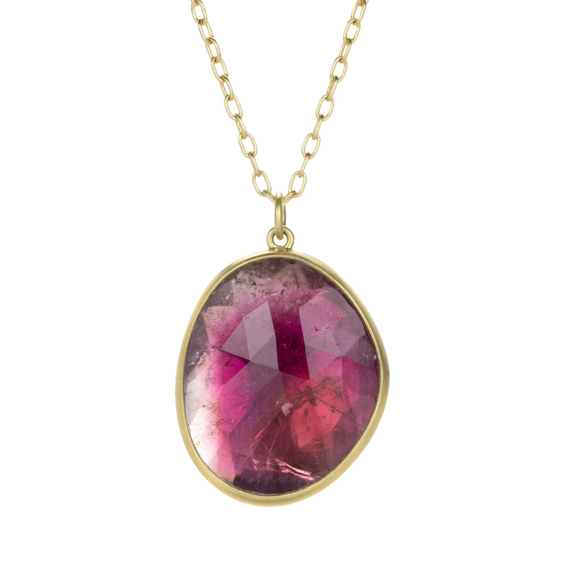 Lola Brooks Pink Tourmaline Pebble Pendant Necklace  | Quadrum Gallery