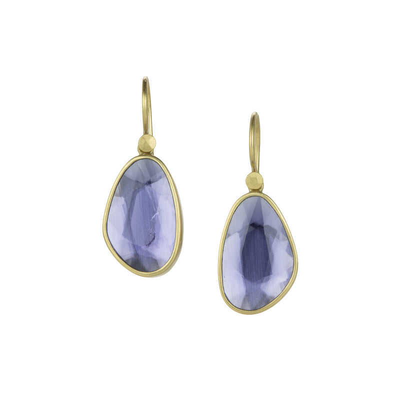 Lola Brooks Iolite Pebble Sequin Drop Earrings  | Quadrum Gallery