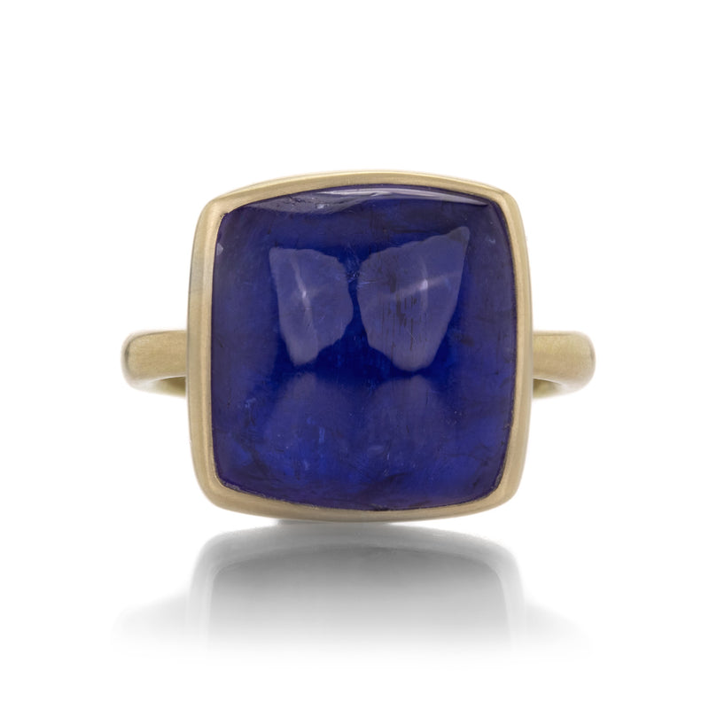 Lola Brooks 18k Cushion Shaped Tanzanite Ring | Quadrum Gallery