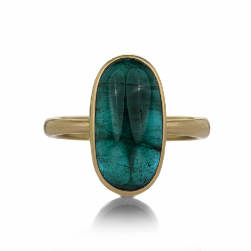 Lola Brooks 18k Oval Blue Green Tourmaline Ring | Quadrum Gallery