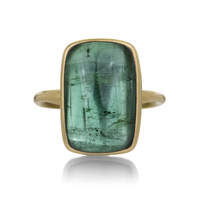 Lola Brooks Cushion Minty Green Tourmaline Ring | Quadrum Gallery
