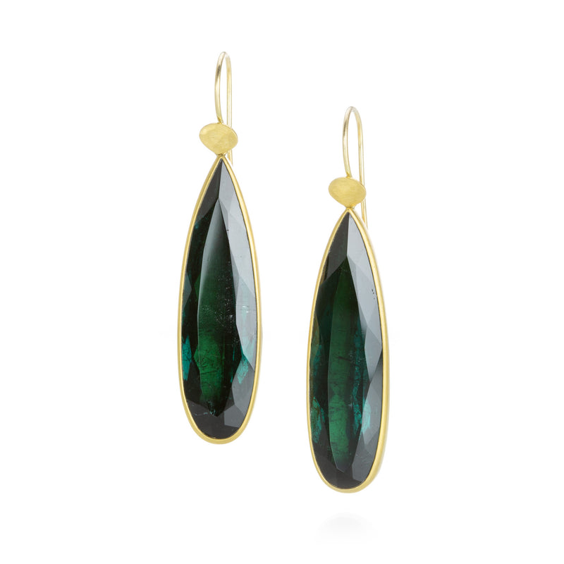 Lola Brooks Deep Green Tourmaline Earrings | Quadrum Gallery