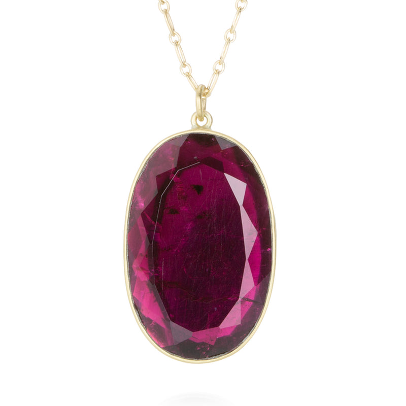 Lola Brooks Burgundy Tourmaline Pendant Necklace | Quadrum Gallery