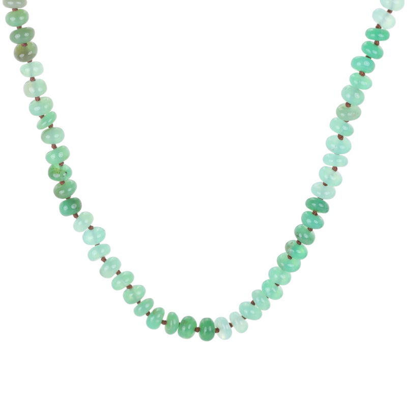 Lena Skadegard Knotted Chrysoprase Necklace | Quadrum Gallery