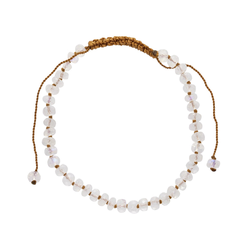 Lena Skadegard Knotted White Moonstone Tassel Bracelet | Quadrum Gallery