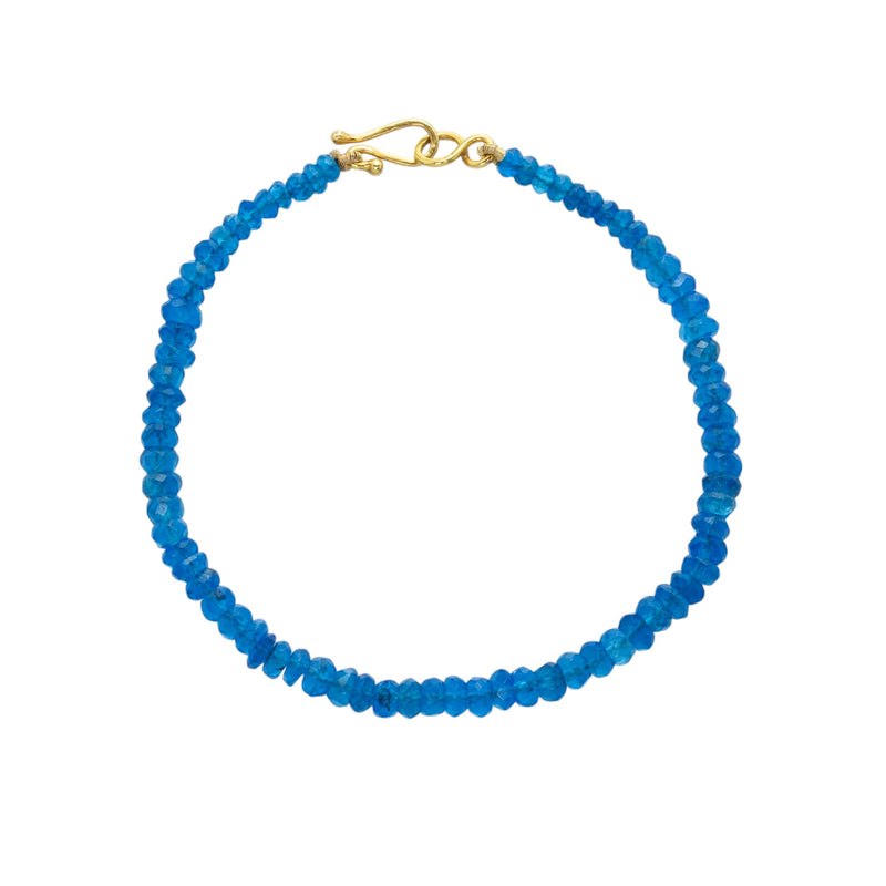 Lena Skadegard Faceted Dark Apatite Beaded Bracelet | Quadrum Gallery