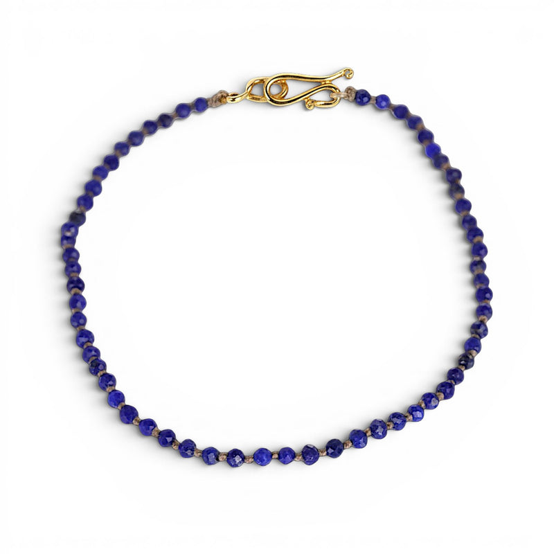 Lena Skadegard Tiny Lapis Beaded Bracelet | Quadrum Gallery