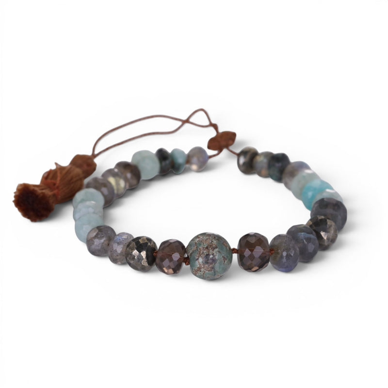 Lena Skadegard Labradorite, Pyrite and Amazonite Bracelet | Quadrum Gallery