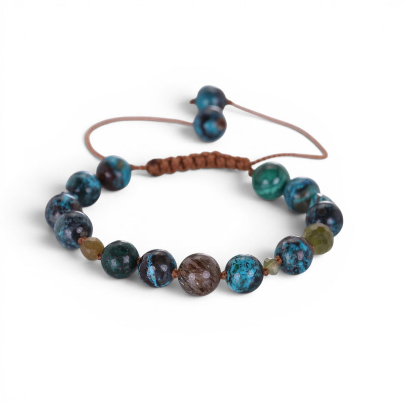 Lena Skadegard Smooth Turquoise and Tourmaline Tassel Bracelet | Quadrum Gallery