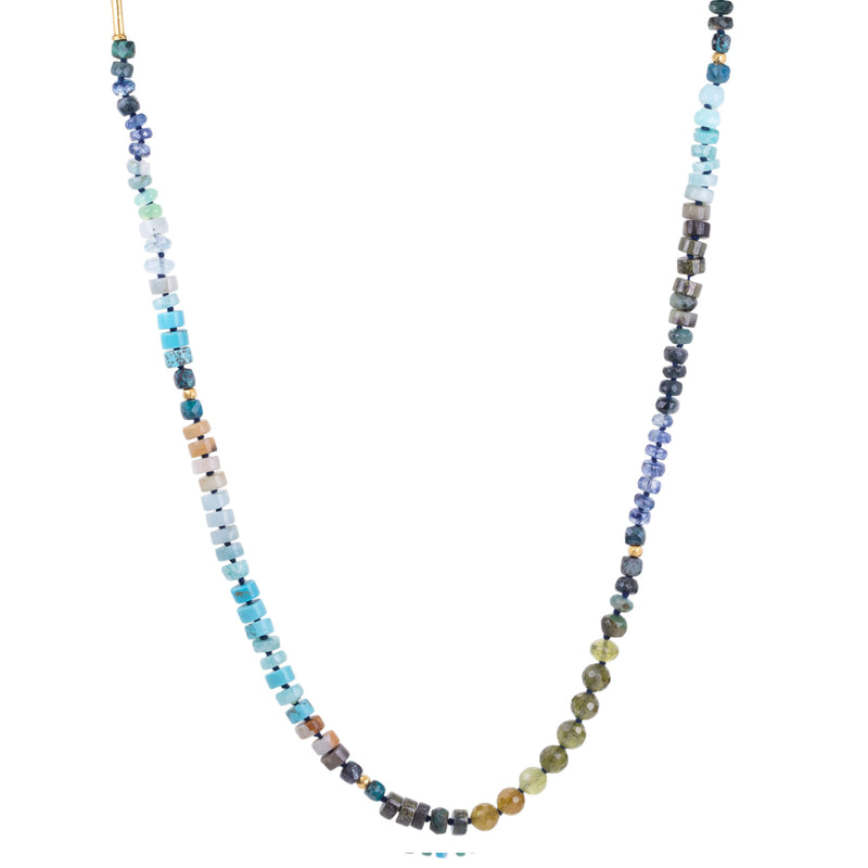 Lena Skadegard 37" Multicolored Gemstone Bead Necklace | Quadrum Gallery