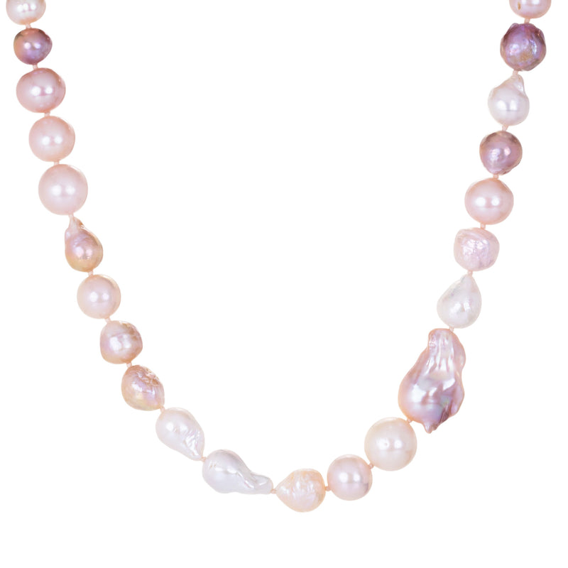 Lena Skadegard Mixed White and Pink Pearl Necklace | Quadrum Gallery