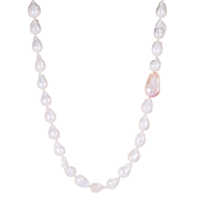 Lena Skadegard White Baroque Pearl Necklace | Quadrum Gallery