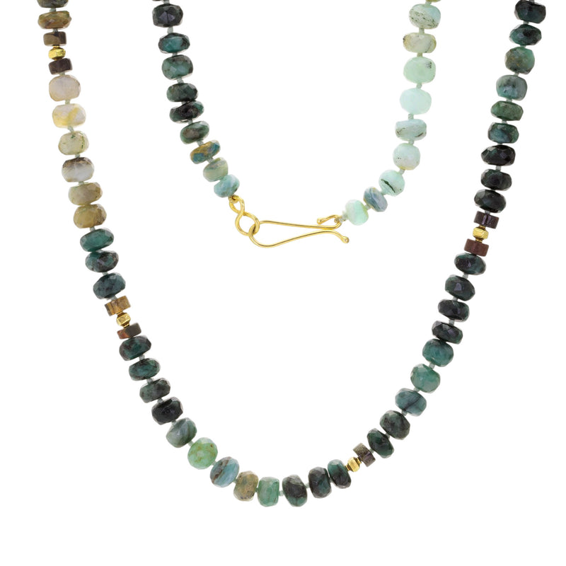 Lena Skadegard 18k Green Faceted Beaded Necklace | Quadrum Gallery