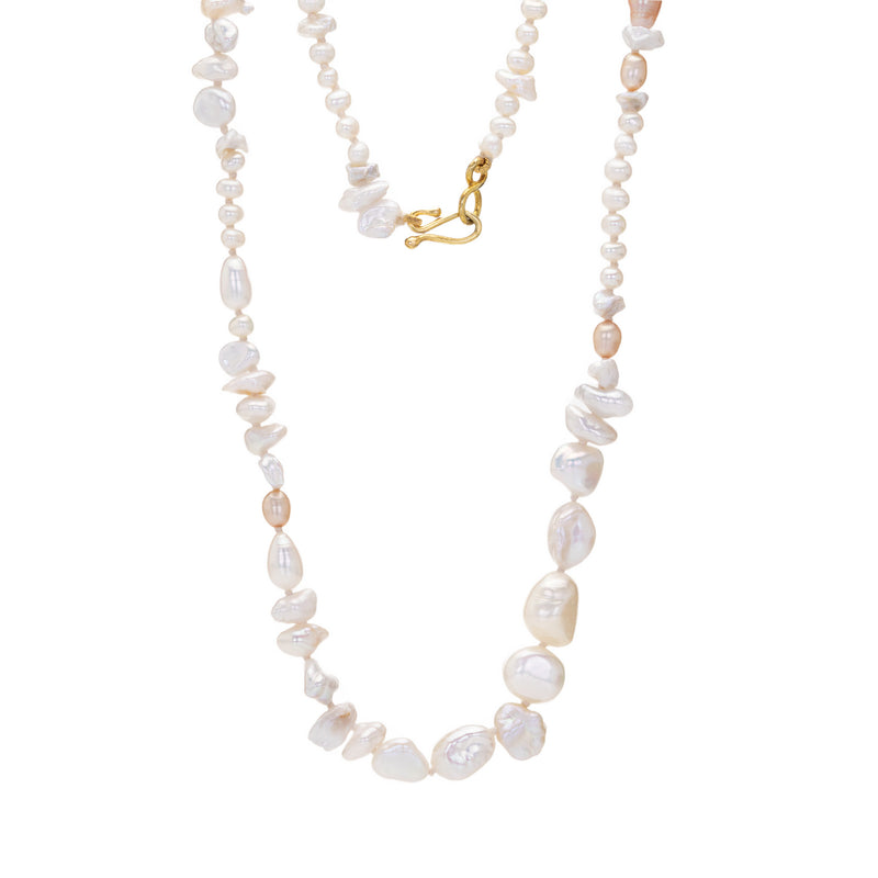 Lena Skadegard White Japanese Pearl Necklace | Quadrum Gallery