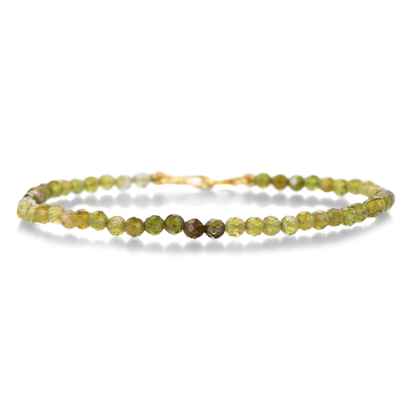 Lena Skadegard Green Garnet Beaded Bracelet | Quadrum Gallery