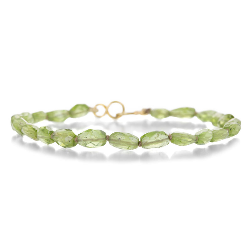 Lena Skadegard Faceted Oval Peridot Bracelet | Quadrum Gallery