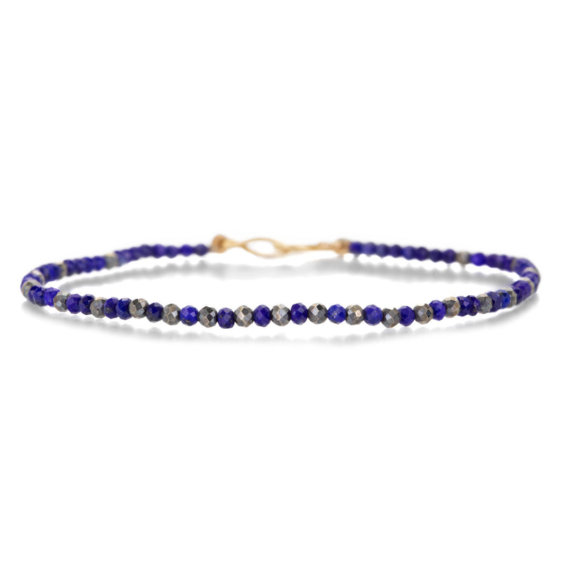 Lena Skadegard Lapis and Pyrite Beaded Bracelet | Quadrum Gallery