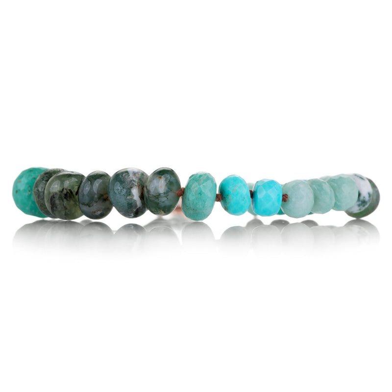 Lena Skadegard Mixed Green Tone Gemstone Bracelet | Quadrum Gallery