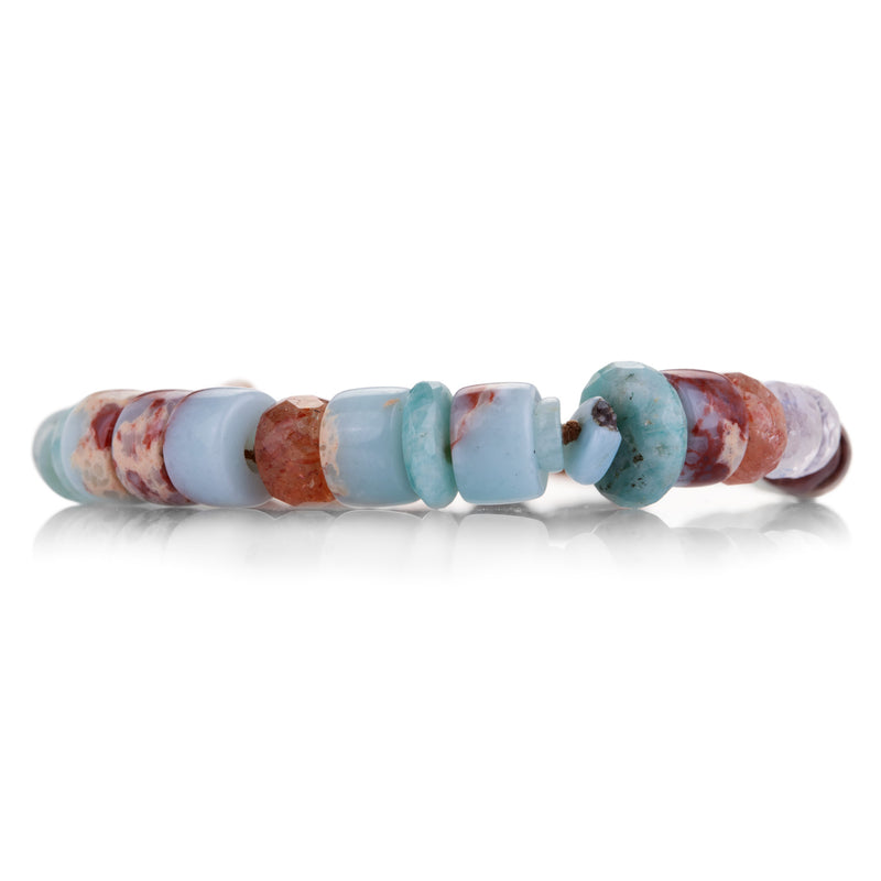 Lena Skadegard Multicolored Gemstone Beaded Bracelet | Quadrum Gallery