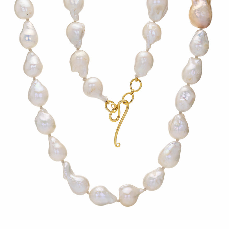 Lena Skadegard Baroque Knotted Pearl Necklace | Quadrum Gallery