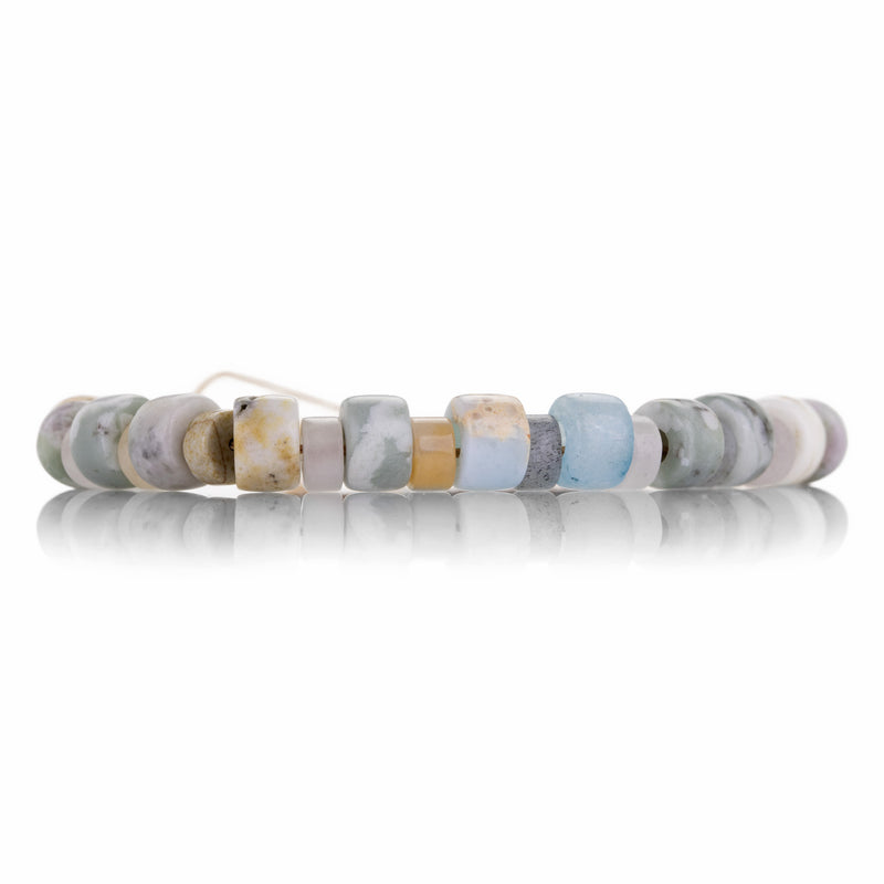 Lena Skadegard Light Neutral Multicolored Gemstone Bracelet | Quadrum Gallery