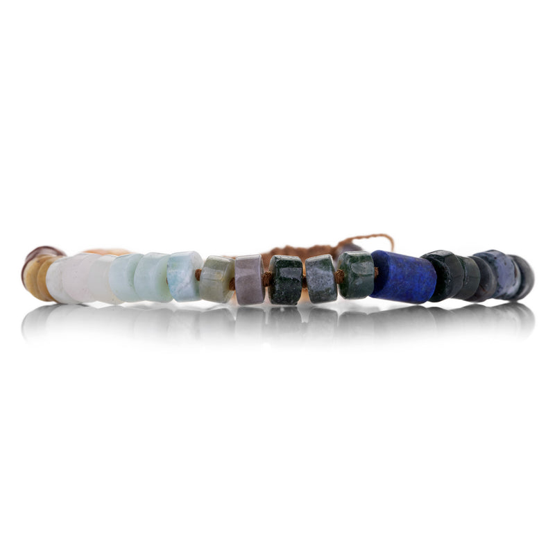 Lena Skadegard Smooth Multicolored Gemstone Rondelle Bracelet | Quadrum Gallery