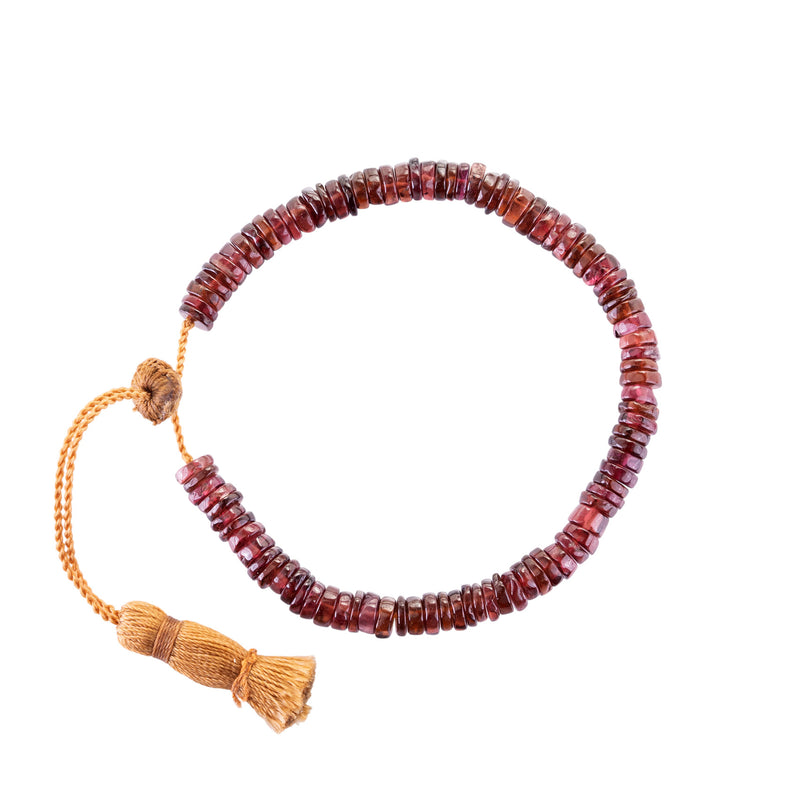 Lena Skadegard Garnet Barrel Bead Bracelet | Quadrum Gallery