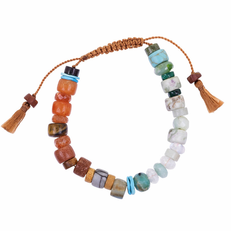 Lena Skadegard Multicolored Trade Bead Bracelet | Quadrum Gallery