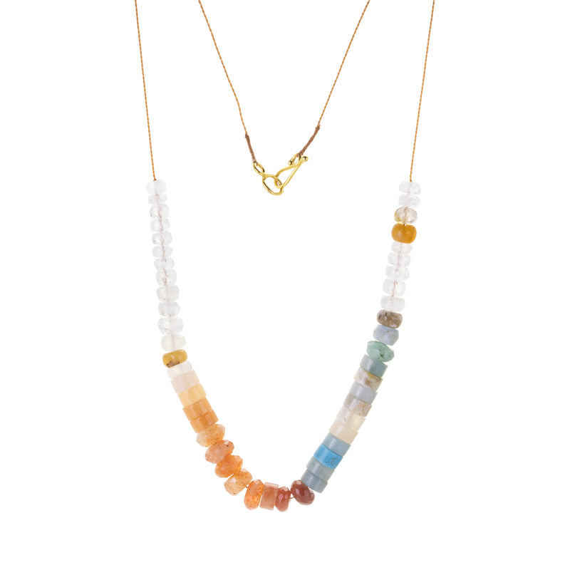 Lena Skadegard Half Beaded Gemstone Necklace | Quadrum Gallery