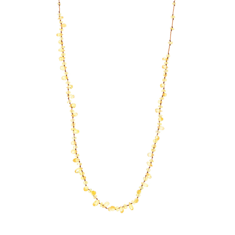 Lena Skadegard Yellow Sapphire Briolette Necklace | Quadrum Gallery