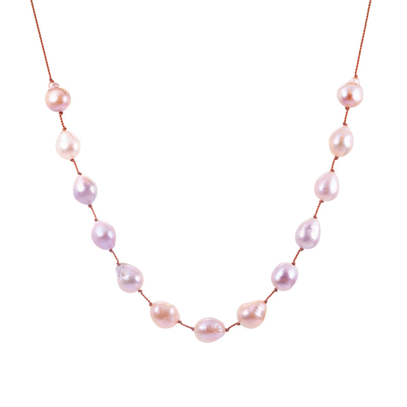 Lena Skadegard Blush Pearl Adjustable Tassel Necklace | Quadrum Gallery