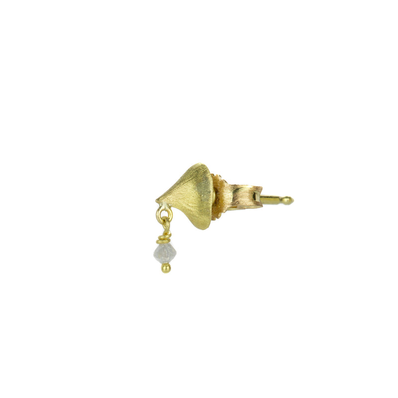 Lene Vibe Single Thorn Stud Earring with Diamond Drop | Quadrum Gallery