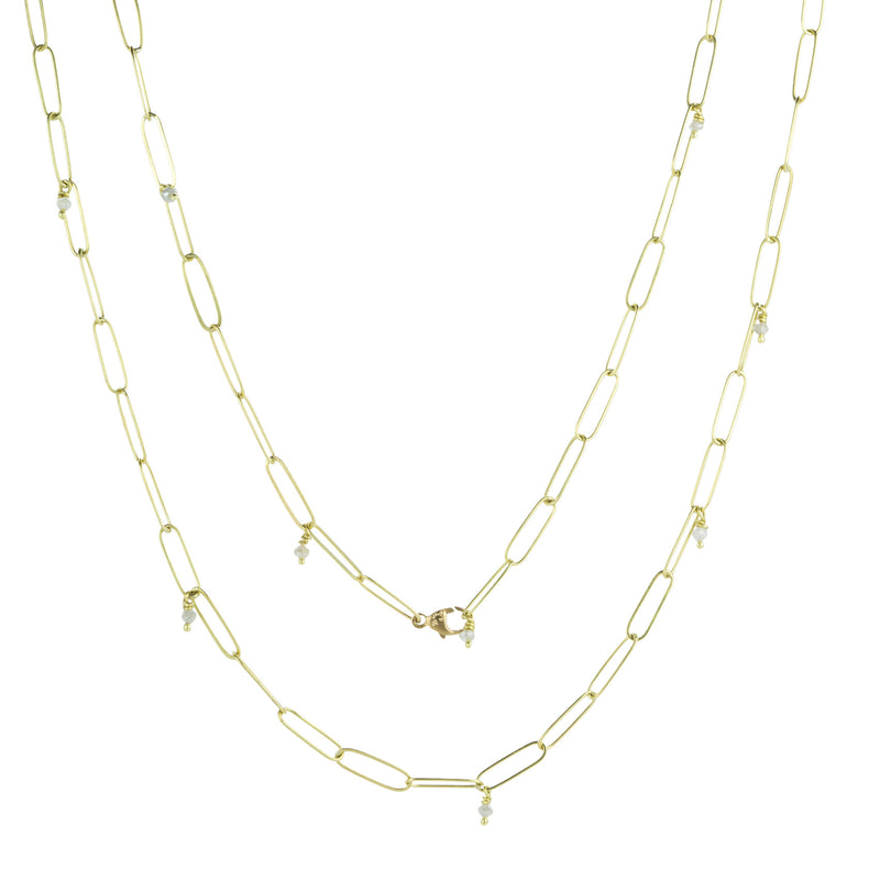 Lene Vibe Popsicle Chain with Diamond Beads - 22" | Quadrum Gallery