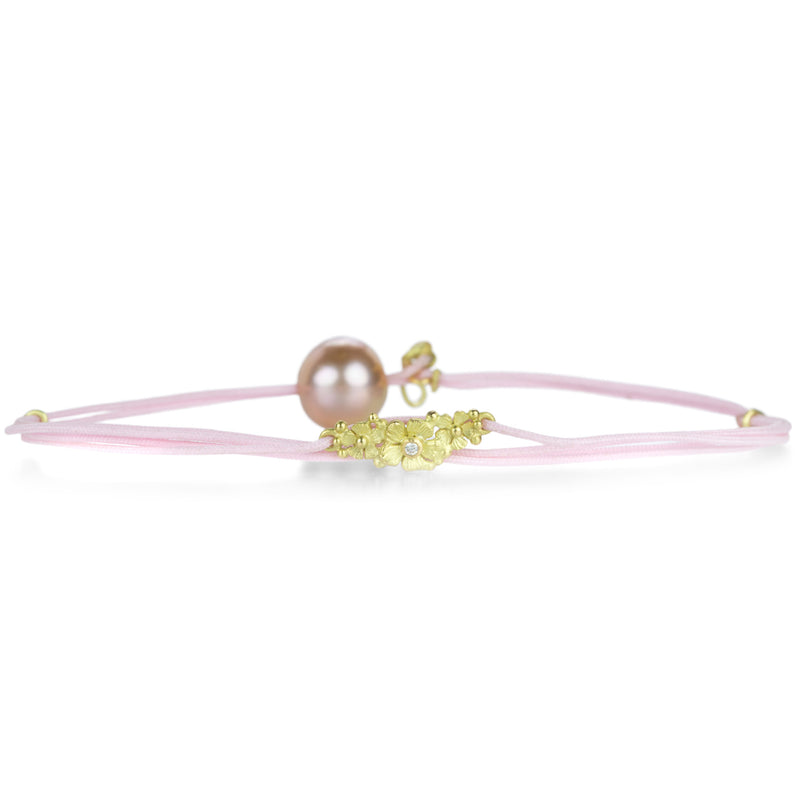 Lene Vibe Pink Cord Floral Bracelet | Quadrum Gallery