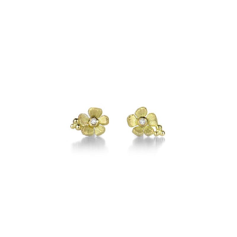 Lene Vibe 18k Gold Flower Studs | Quadrum Gallery