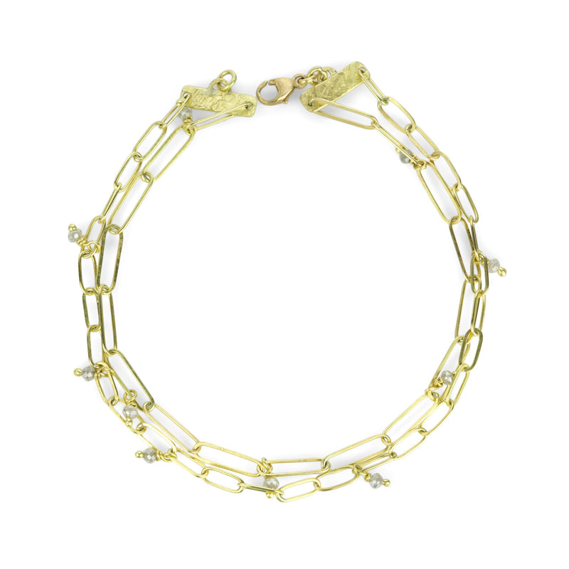 Lene Vibe Double Popsicle Bracelet with Gray Diamond Beads | Quadrum Gallery