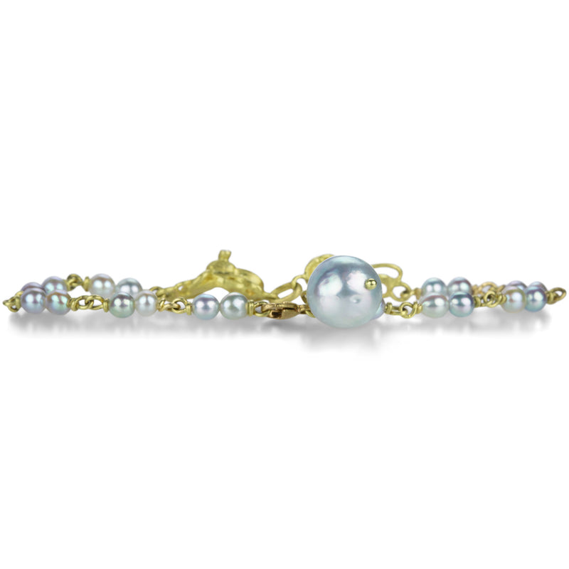 Lene Vibe Double Octopus Akoya Pearl Bracelet | Quadrum Gallery