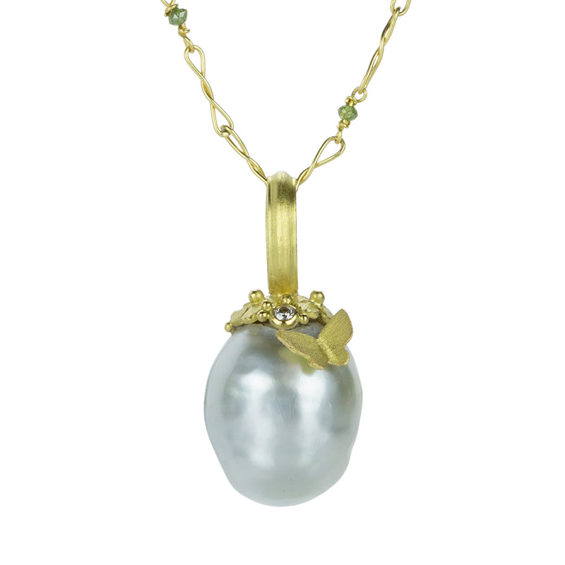 Lene Vibe South Sea Pearl with Butterfly Pendant | Quadrum Gallery