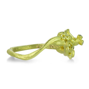 Lene Vibe 18k Yellow Gold and Diamond Octopus Ring | Quadrum Gallery