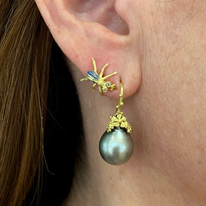 Lene Vibe Floral Tahitian Pearl Earrings | Quadrum Gallery