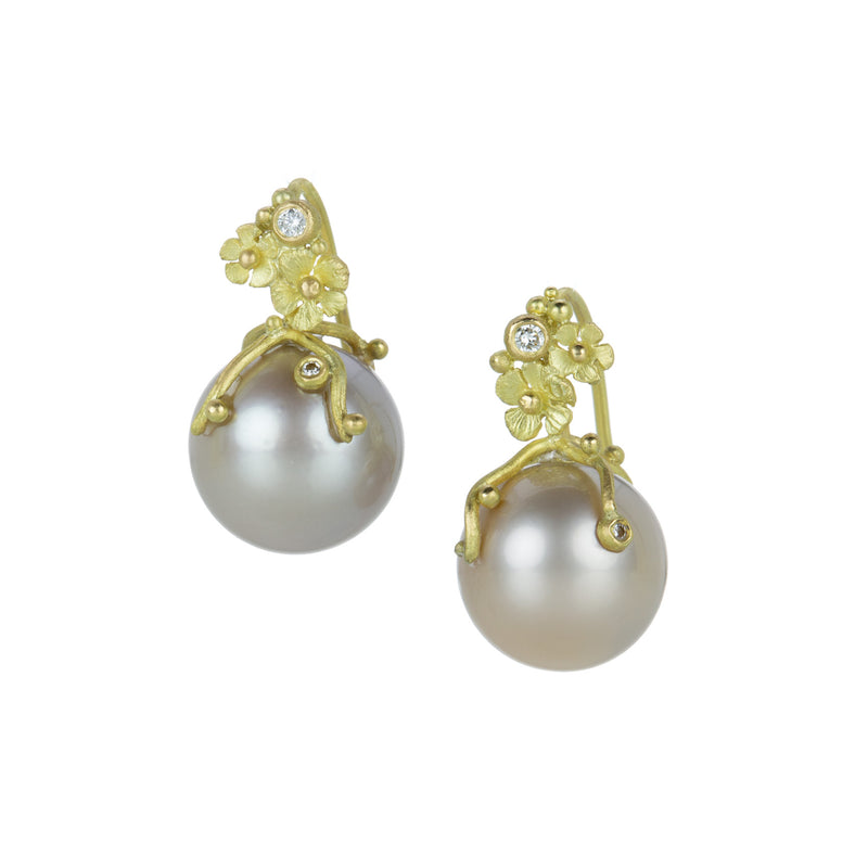 Lene Vibe Floral Pink South Sea Pearl Earrings | Quadrum Gallery