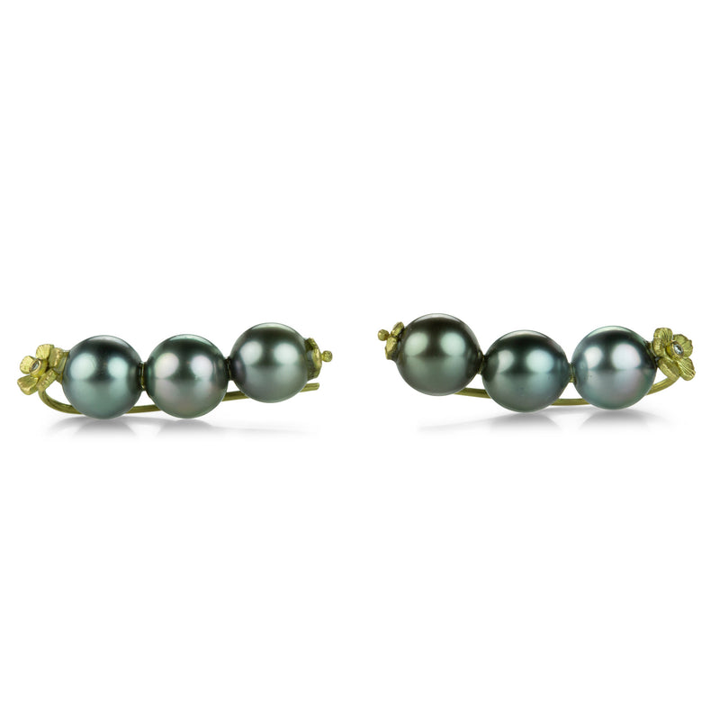 Lene Vibe Triple Tahitian Pearl Ear Climbers | Quadrum Gallery